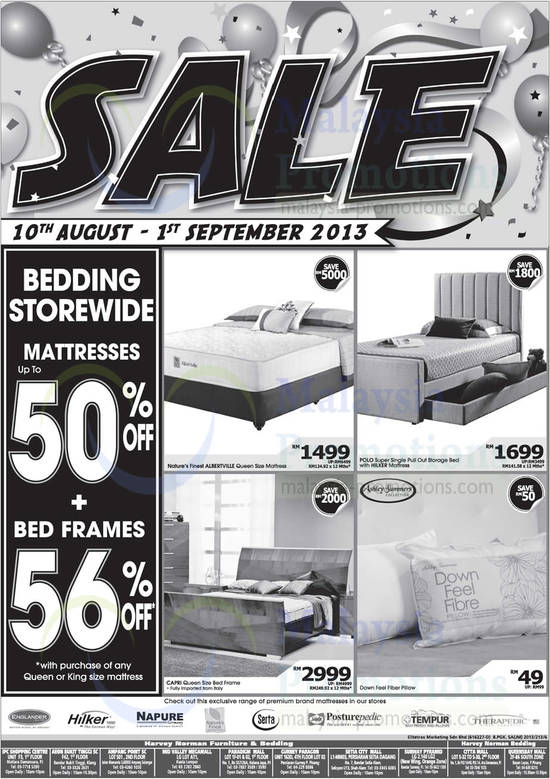 Bedding Storewide Up To 50 Percent Off, Bed Frame 56 Percent Off