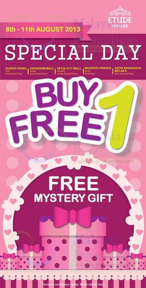 Featured image for (EXPIRED) Etude House 1 For 1 & FREE Gift Promo @ Selected Outlets 8 – 11 Aug 2013