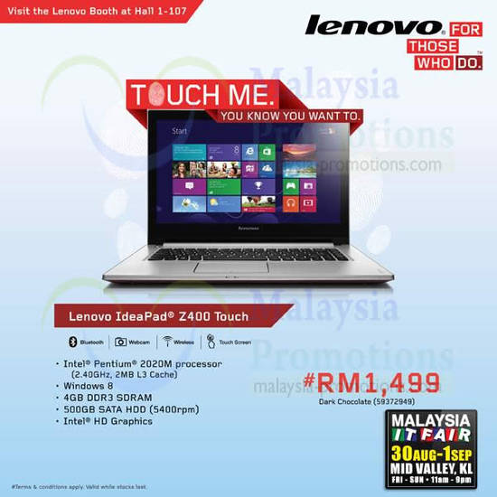 Lenovo Ideapad Z400 Touch Notebook