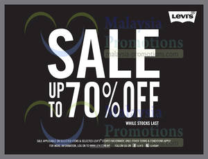 Featured image for (EXPIRED) Levi’s SALE Up To 70% Off 30 Aug – 15 Sep 2013