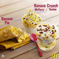 Featured image for McDonald’s NEW Banana Crunch McFlurry, Sundae & Pie 15 Aug 2013