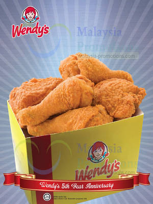 Featured image for (EXPIRED) Wendy’s RM8 For 5pcs Chicken Deal Promo 25 Aug 2013