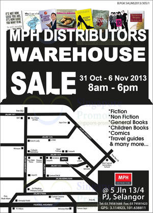 Featured image for MPH Distributors Warehouse Sale @ Petaling Jaya 30 Oct – 6 Nov 2013