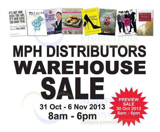 25 Oct MPH Warehouse Preview Sale On 30 Oct