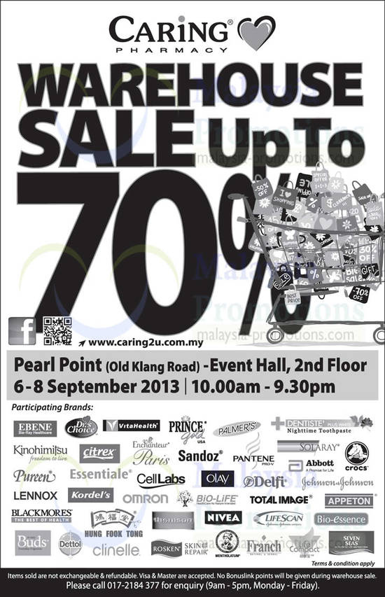 6 Sep Participating Brands, Event Details