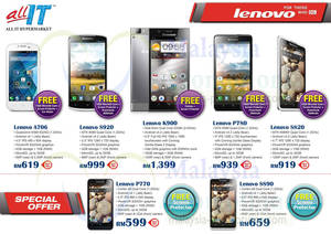 Featured image for Lenovo Smartphones Offers Price List @ All IT Hypermarket 4 Sep 2013