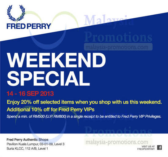 Fred Perry 13 Sep 2013