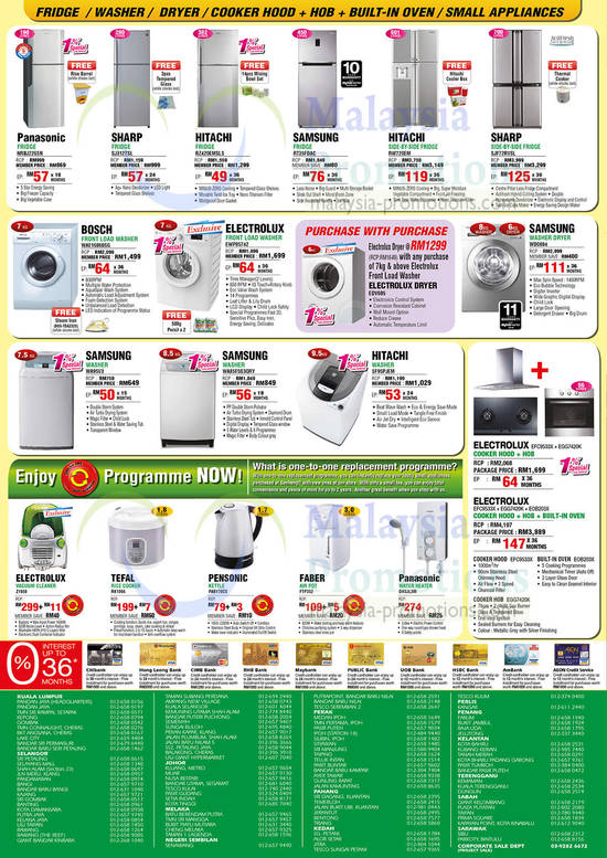 Home Appliances, Fridges, Washers, Kitchenware