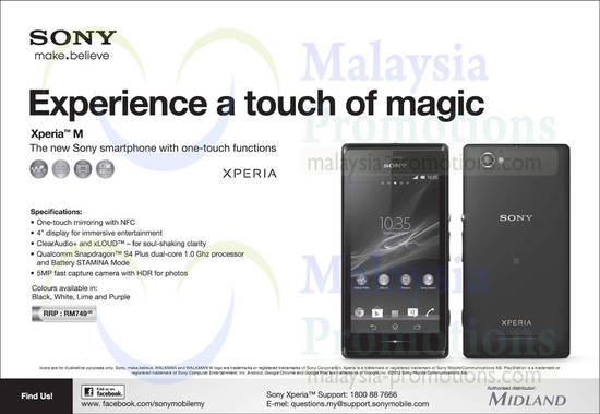 Sony Xperia M 9 Sep 2013