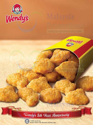 Featured image for (EXPIRED) Wendy’s RM5 For 15pcs Chicken Nuggets Deal 29 Sep 2013