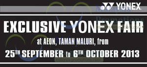 Featured image for (EXPIRED) Yonex Fair @ AEON Taman Maluri 25 Sep – 6 Oct 2013