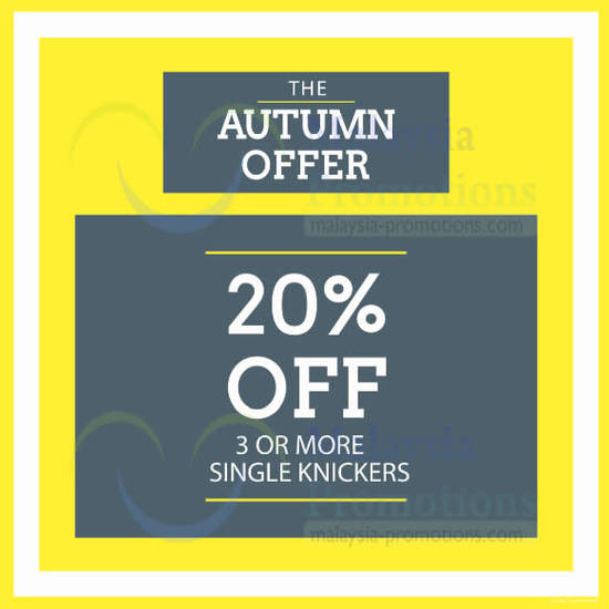 20 Percent Off 3 Or More Single Knickers