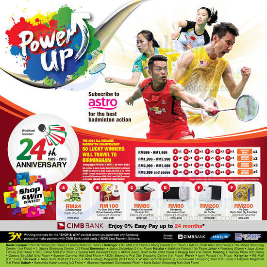 24th Anniversary Shop n Win Contest, CIMB Bank