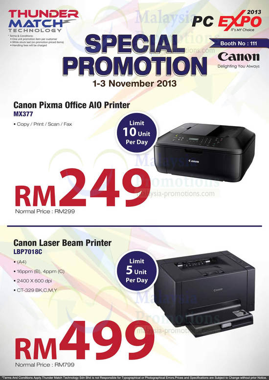 31 Oct Thundermatch Canon MX377 Printer, Canon LBP7018C Printer