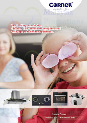 Featured image for (EXPIRED) Cornell Kitchen Appliances Promotion Offers 1 Oct – 30 Nov 2013