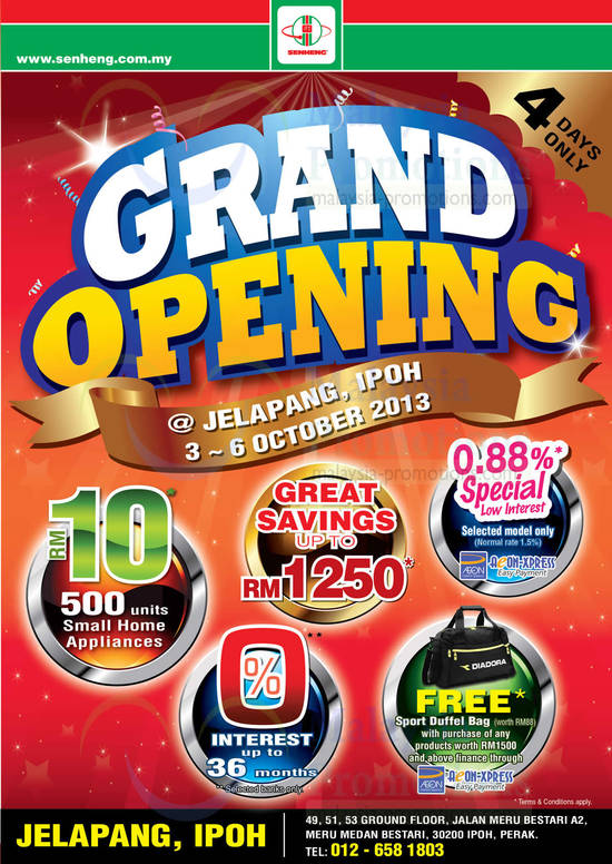 Grand Opening Jelapang Ipoh Promos