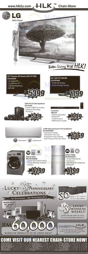 Featured image for HLK LG Electronics & Appliances Offers 4 Oct 2013