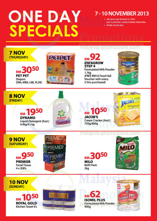 One Day Specials