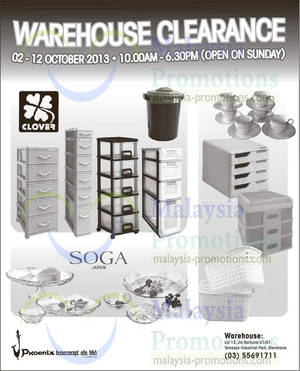 Featured image for (EXPIRED) Phoenix Homeconcept Warehouse Clearance SALE @ Temasya Industrial Park Glenmarie 2 – 12 Oct 2013