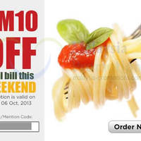 Featured image for (EXPIRED) Room Service Deliveries RM10 OFF Coupon Code 5 – 6 Oct 2013