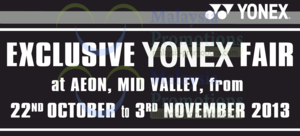 Featured image for (EXPIRED) Yonex Fair @ AEON Mid Valley 22 Oct – 3 Nov 2013