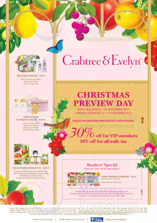 Crabtree Evelyn Sabah 8 Nov 2013