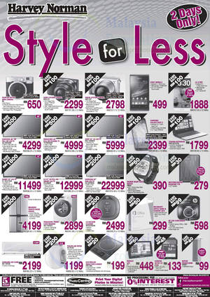 Featured image for (EXPIRED) Harvey Norman Digital Cameras, Furniture, Notebooks & Appliances Offers 9 – 10 Nov 2013