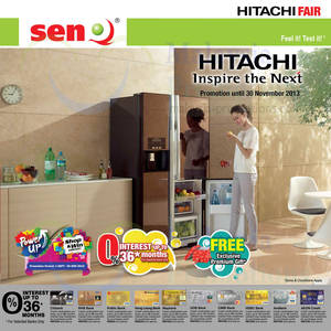Featured image for SenQ Hitachi Fair Appliances & Washers Offers 1 Nov 2013