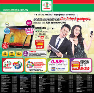 Featured image for Senheng Appliances, Digital Cameras, TVs & Other Offers 1 Nov 2013
