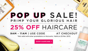 Featured image for (EXPIRED) Luxola 25% Off Haircare (NO Min Spend) Coupon Code 25 Nov 2013