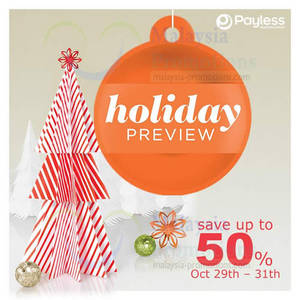 Featured image for (EXPIRED) Payless Shoesource Up To 50% Off Holiday Preview 29 – 31 Oct 2013