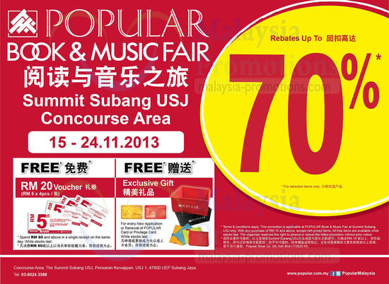 Popular Summit Subang USJ 14 Nov 2013