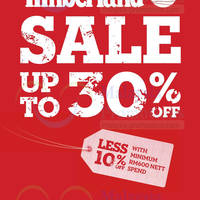 Timberland SALE (Further Reductions 