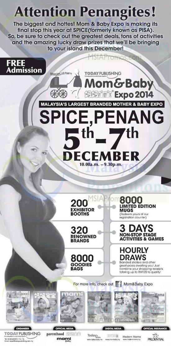 1 Dec 200 Exhibitor Booths, 320 Brands, 8000 Goodie Bags, Hourly Draws