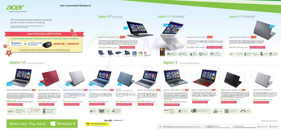 13 Dec NCS Acer Notebooks Aspire V5, R7, S7, V7, E Series