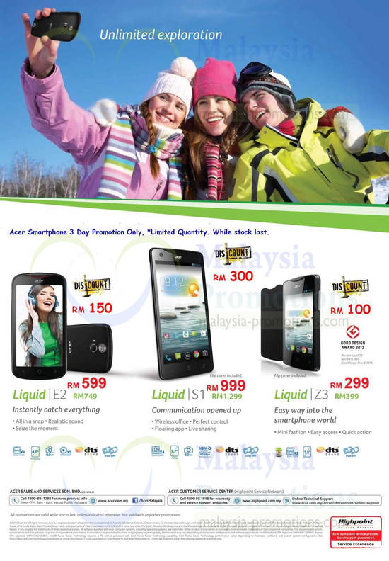 13 Dec NCS Acer Smartphones Liquid E2, Liquid S1, Liquid Z3