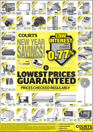 Featured image for (EXPIRED) Courts New Year Savings Two Day Offers 28 – 29 Dec 2013