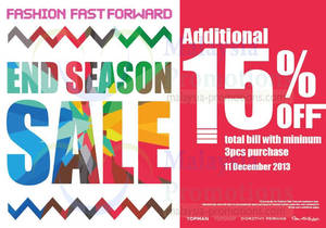 Featured image for (EXPIRED) Fashion Fast Forward Brands End of Season SALE 11 Dec 2013