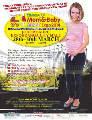 Featured image for (EXPIRED) Mom & Baby Expo @ Expo Danga City Mall JB 28 – 30 Mar 2014