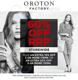 Featured image for (EXPIRED) Oroton 60% OFF Storewide Promo @ Johor Premium Outlets 19 Dec 2013