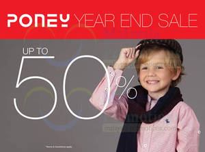 Featured image for (EXPIRED) Poney Up To 50% Off Promo 6 Dec 2013