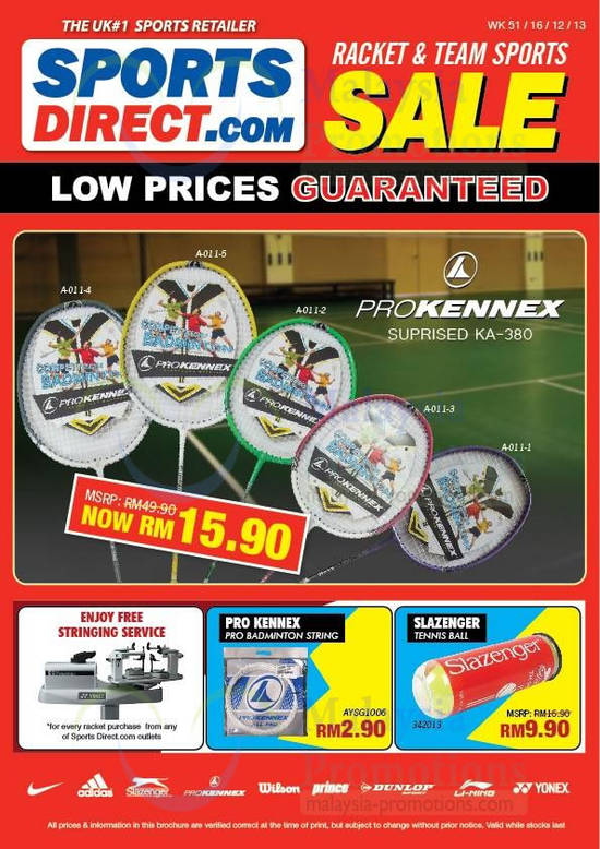 Prokennex Suprised KA-380, Free Stringing Service, Pro Kennex, Slazenger