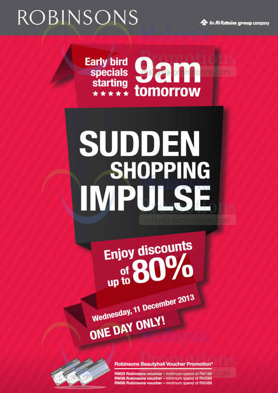 Robinsons Discount Promo 10 Dec 2013