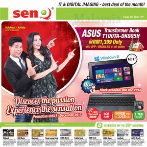 Featured image for SenQ Notebooks, Digital Cameras & SmartPhone Offers 1 Dec 2013