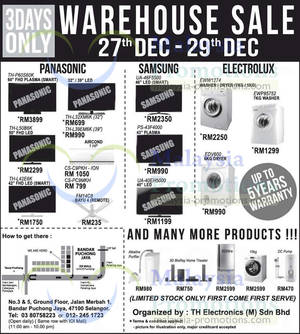 Featured image for (EXPIRED) TH Electronics Warehouse SALE @ Selangor 27 – 29 Dec 2013