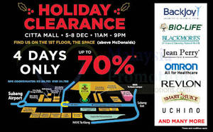 Featured image for (EXPIRED) Vitacare Up To 70% OFF Clearance SALE @ Citta Mall 5 – 8 Dec 2013