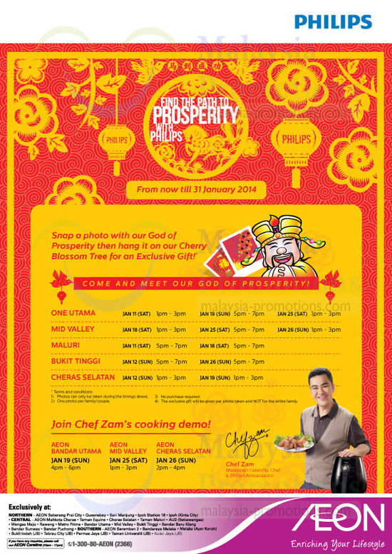 AEON CNY Prosperity Promotion, Cooking Demo by Chef Zam