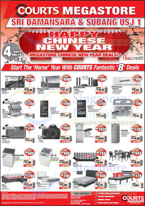 Featured image for (EXPIRED) Courts Subang USJ 1 & Sri Damansara Four Day Offers 30 Jan – 2 Feb 2014