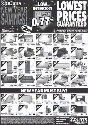 Featured image for (EXPIRED) Courts New Year Savings Offers 4 – 5 Jan 2014