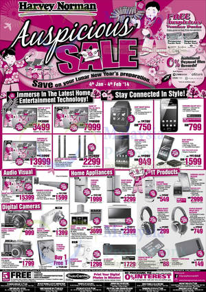 Featured image for (EXPIRED) Harvey Norman Digital Cameras, Furniture, Notebooks & Appliances Offers 11 – 17 Jan 2014